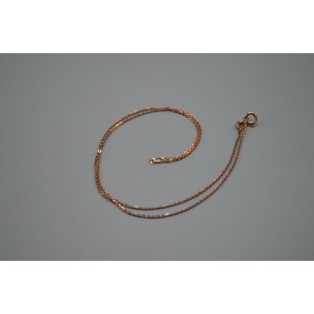 Sterling Silver Chain Necklace Set Heart Cut Stone Accent 925 9" Rose Gold Plate - Picture 11 of 13